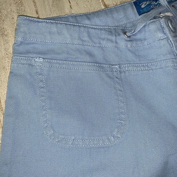 Vintage Pants Capris Y2K 90's Venus Girl Trap Light Blue Drawstring Waist Sz 0 - Picture 2 of 9